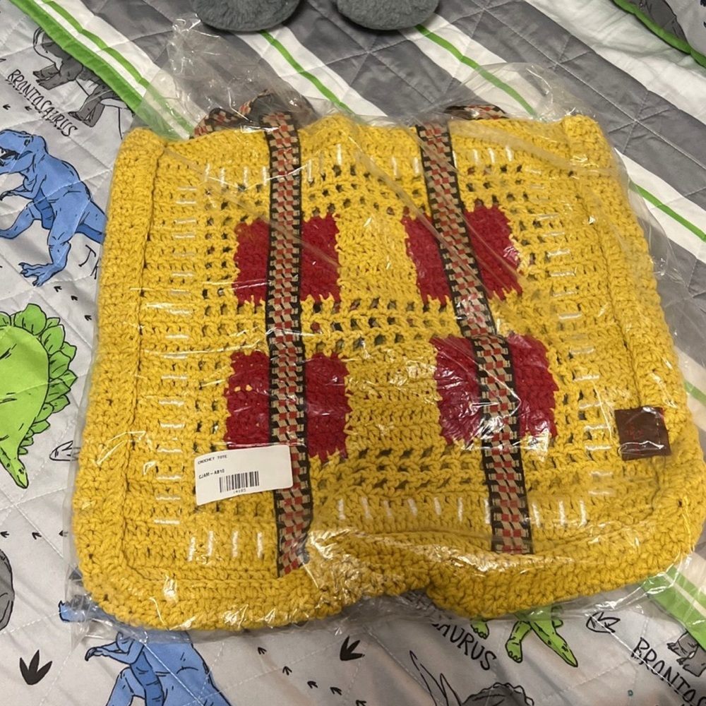 Cactus Jack Travis Scott crochet tote
